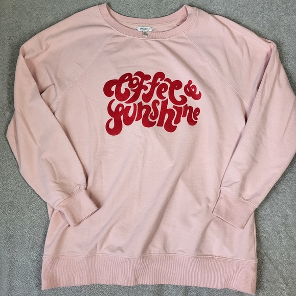 Wildfox Coffee & Sunshine Pink Relaxed Fit Sweatshirt - Picture 12 of 12